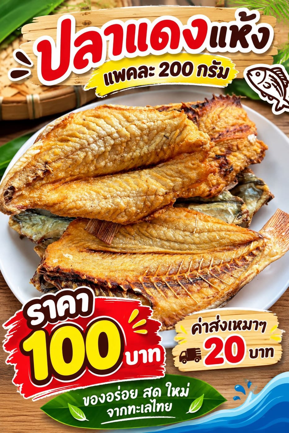 ปลาแดงแห้ง